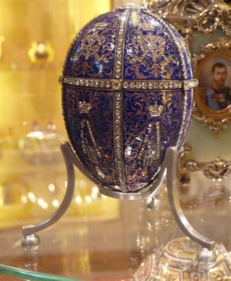 One of the eight missing imperial faberge eggs will go on show in london after it was purchased by a scrap metal dealer in a flea market in the united states. Twelve Monograms (Fabergé egg) - Wikipedia