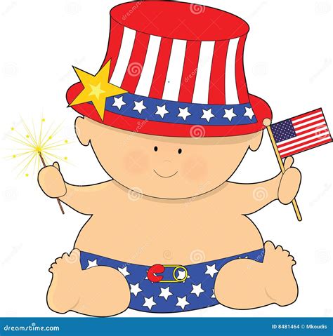 Baby Fourth Of July Stock Images Image 8481464