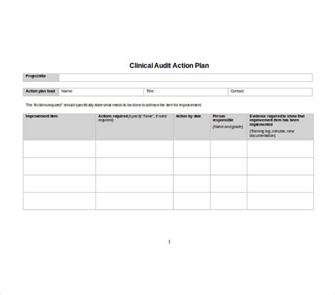 14 Audit Action Plan Templates Pdf Free And Premium