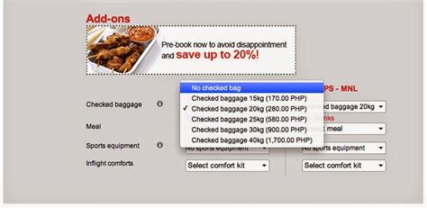 Extra baggage is any bag exceeding the free checked baggage allowance corresponding to your fare. How to avoid hidden charges when booking online on Cebu ...