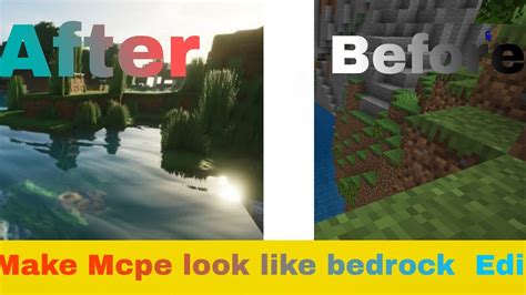 How To Make Mcpe Look Like Minecraft Window 1011 Edition Youtube