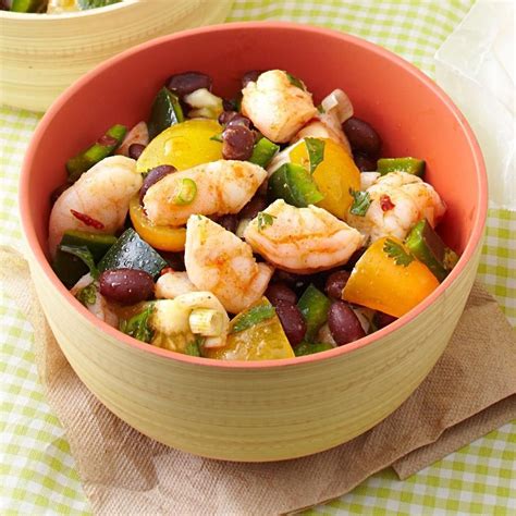 500g cooked king prawns peeled, deveined. Zesty Shrimp & Black Bean Salad | Recipe | Salad recipes healthy dinner, Bean salad recipes ...