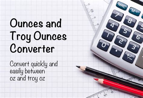Convert Ounces Oz To Troy Ounces The Calculator Site