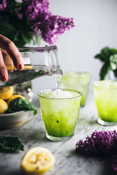 This Sparkling Cucumber Basil Lemonade Is So Refreshing Basil