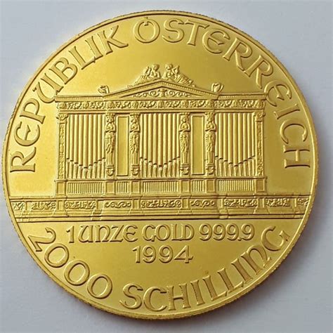 Austria 2000 Schilling 1994 Wiener Philharmoniker 1 Oz Gold