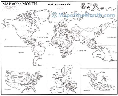 Printable World Map Coloring Page For Kids Cool2bkids Images