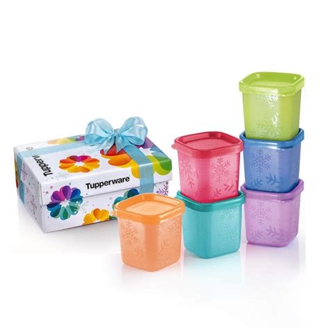 Tupperware Rainbow Cube Gift Set Pcs With Gift Box Shopee Malaysia