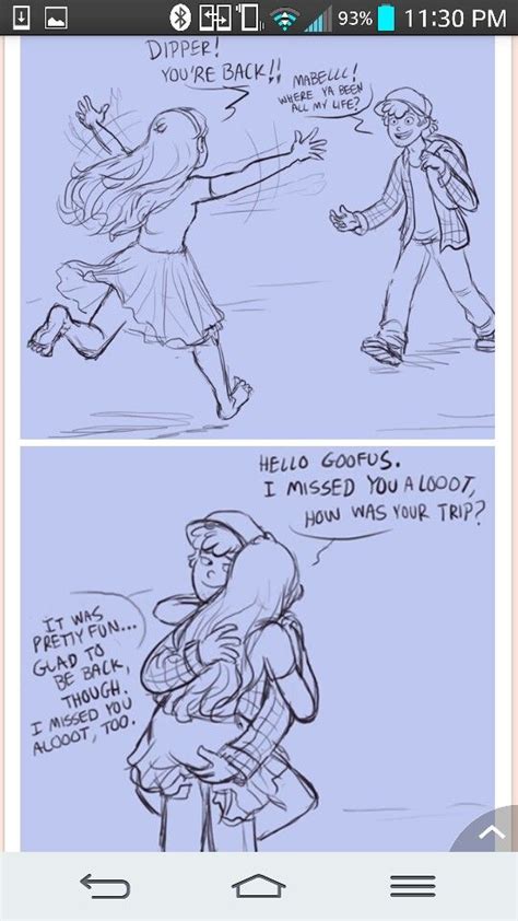 I Missed You Gravity Falls Mabel X Dipper Mable And Dipper