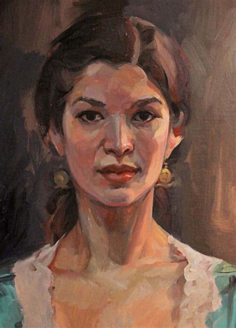 Aimee Gabriel Mark Lipper Oil On Canvas {contemporary Impressionist Art Female Head Woman