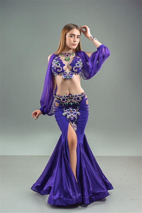 Purple Dream Professional Belly Dance Costume From Atelier Pokrovska Belly Dance Outfit