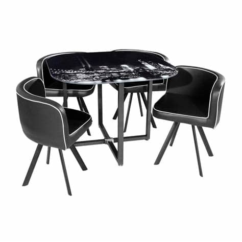 Ofertas en mobiliario de cocina de conforama. CONJUNTO MESA 4 SILLAS BROOKLYN en Conforama | Sillas ...