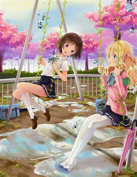 Two Cute Anime Girls 🌸 Best Friends On We Heart It