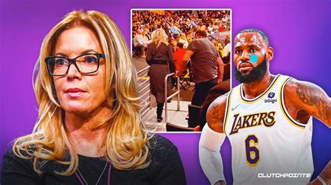 Lakers News Jeanie Buss Walks Out On Lebron James La Amid Blowout