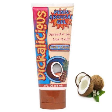 Dickalicious Edible Flavored Gel Arousal Lube Lotion Penis Cream Pina