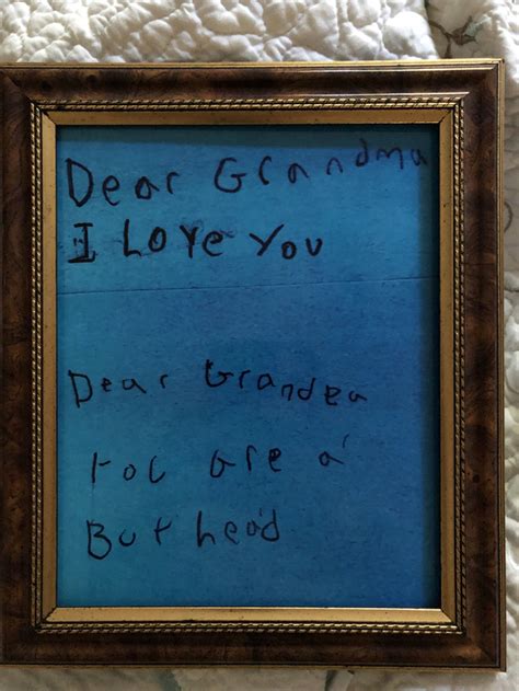 A Love Note From Granddaughter To Grandfather Meme Guy