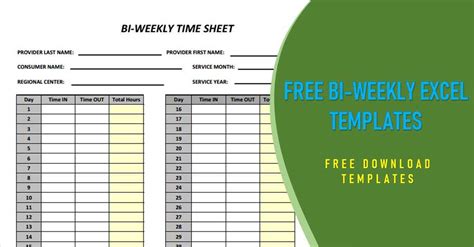 biweekly excel timesheet template  lined papers