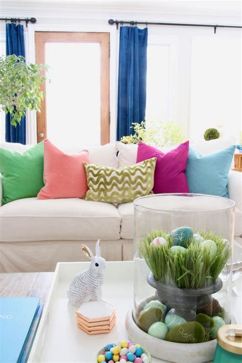 Easy Easter Decorating With Bright Cheerful Spring Colors