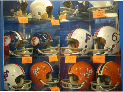 U Of Floridas Helmets Through The Years Florida Football Gators