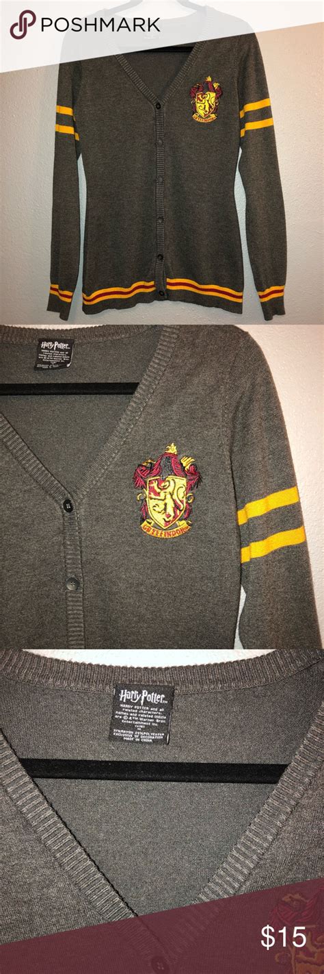 Medium Harry Potter Gryffindor V Neck Sweater Vneck Sweater Sweaters