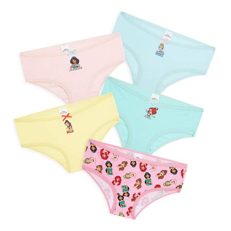 Buy Disney Princess Girls Knickers Pack Of 5 Girls Pants With