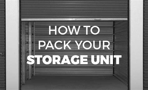 How To Pack Your Storage Unit Blog North Shore Mini Storage