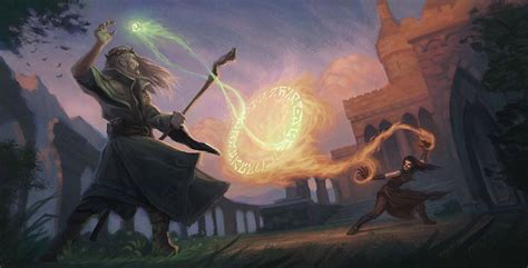 Mage Duel Nature And Destruction By Gjaldir On Deviantart Fantasy