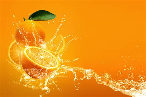 Water Splashing On Orange 1241306 Stock Photo At Vecteezy
