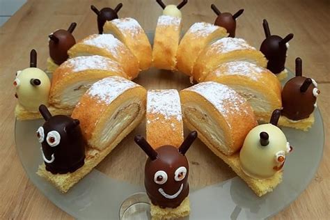 Traditionell bringt das geburtstagskind einen kuchen mit in schule oder kita. Regenbogen-Biskuit-Schnecken von natalie1212 | Chefkoch ...