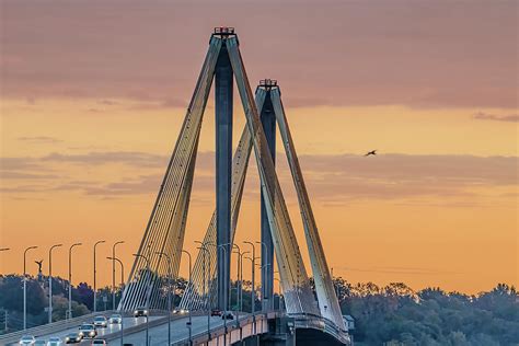 Clark Bridge At Sunrise Photograph By Morris Finkelstein Fine Art America