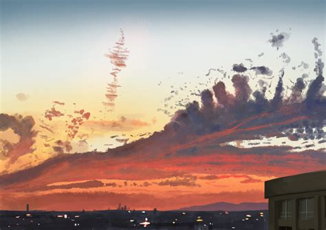 Anime Sunset HD Wallpaper By Banishment