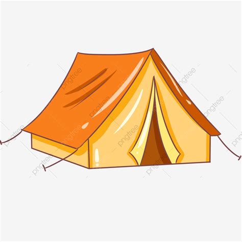 Yellow Tent Beautiful Tent Tent Illustration Cartoon Tent