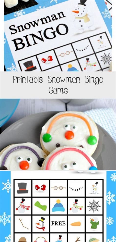 Print This Free Snowman Bingo Game To Play In The Winter Printable