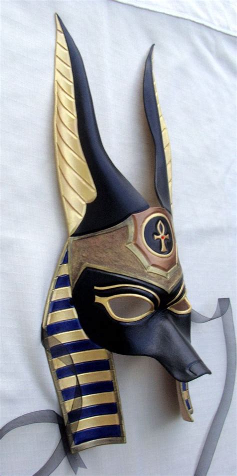 Made To Order Egyptian Jackal Anubis Leather Mask Underworld Etsy