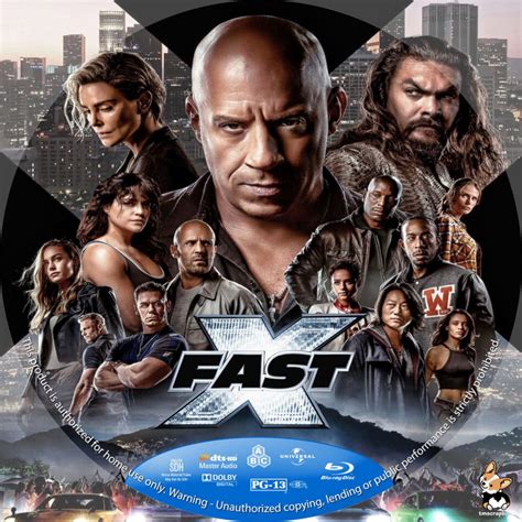 Fast X The Fast And The Furious 10 Custom Blu Ray Label Dvdcovercom