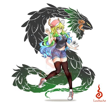 Kobayashi San Chi No Maid Dragon Lucoa Fan Art By Lesssanart On Deviantart