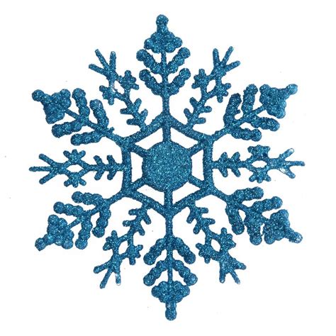 12 Pcs Glitter Snowflake Christmas Ornaments Xmas Tree Hanging