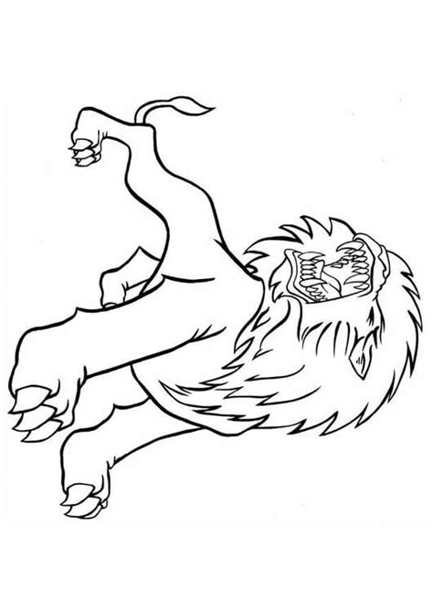 Coloring Page Roaring Lion Free Printable Coloring Pages Img 8837
