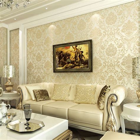 Wallpaper Decorations For Living Room 10m 3d Flower Pattern Wallpaper