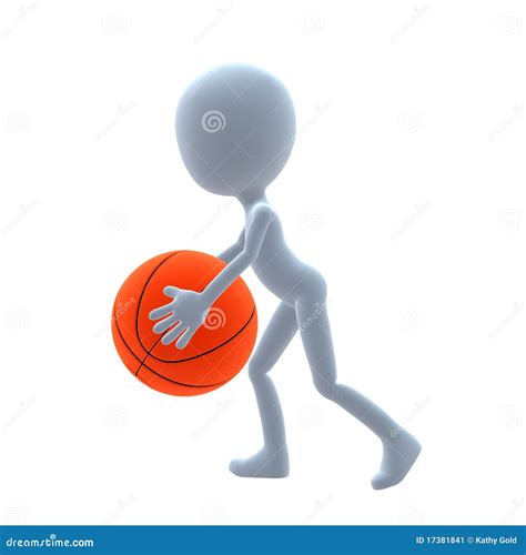 3d Basketball Guy Stock Illustration Illustration Of Team 17381841