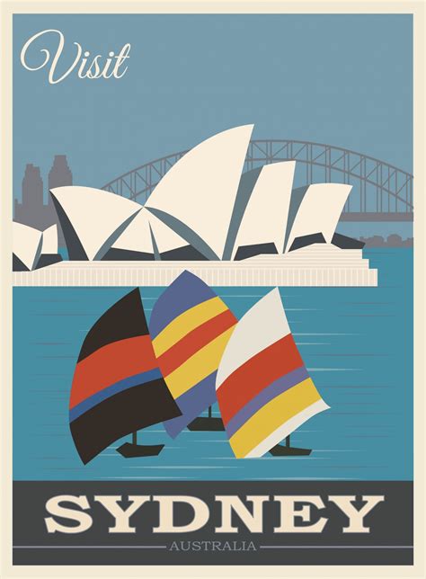 Sydney Australia Travel Poster Free Stock Photo Public Domain Pictures