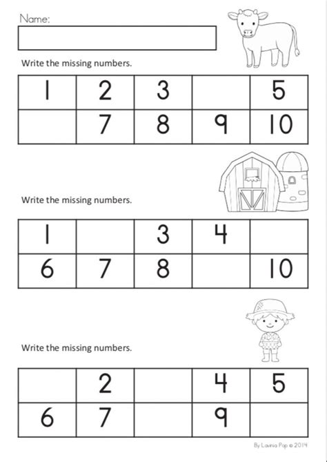 Missing Numbers 1 10 Interactive Worksheet In 2020 Math Literacy