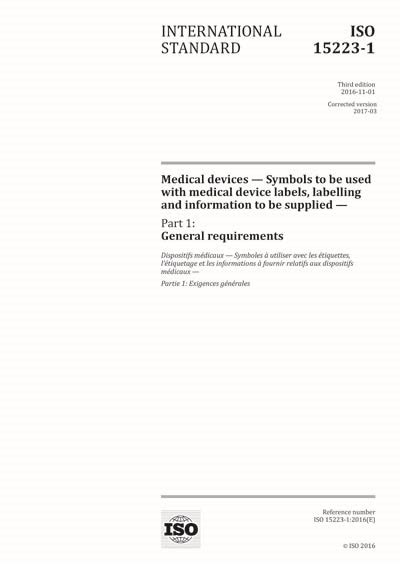 Iso 15223 12016 Medical Devices Symbols To Be Used
