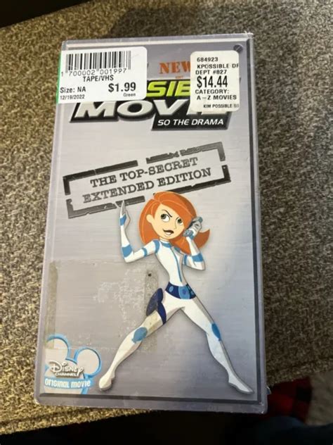 DISNEY S KIM POSSIBLE Movie So The Drama VHS Top Secret Extended Edition EUR PicClick FR