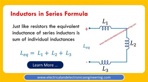 Formula To Solve Inductors In Series Electrical And Electronics