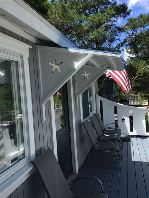 Blue steel roof is advantageous for its low cost, durability, and ease of installation. This awning with blue steel roof will help keep the rain ...
