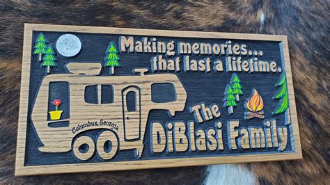 5th Wheel Rv Sign Camping Life Is Good Carved Wood Hand Etsy Canada