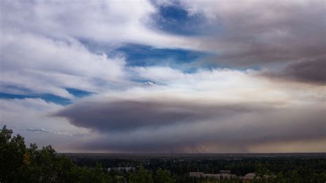 Pyrocumulus Cumulus Clouds Formed Due To A Wildfire Jason Ahrns