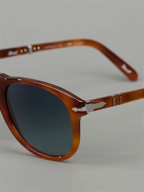 Persol Folding Frame 'Steve Mcqueen' Sunglasses in Brown | Lyst