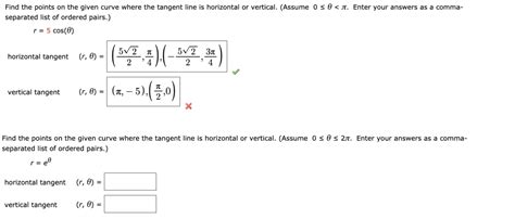 Solved Find The Points On The Given Curve Where The Tangent Chegg