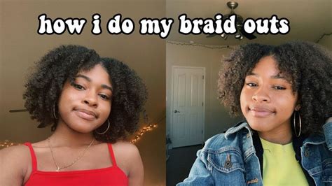 After wetting the hair, you can also apply oil to the braid if you like. Fluffy Braid Out Tutorial | 4b/4c Natural Hair - YouTube ...